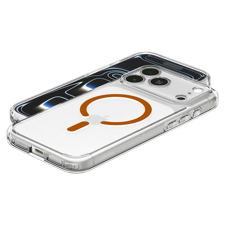 Spigen iPhone 17 Pro Max/iPhone 18 Pro Max Kuori Ultra Hybrid MagFit Clear Oranssi