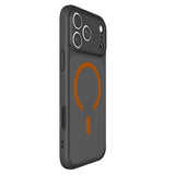 Spigen iPhone 17 Pro Max/iPhone 18 Pro Max Kuori Ultra Hybrid MagFit Frost Black Oranssi