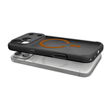 Spigen iPhone 17 Pro Max/iPhone 18 Pro Max Kuori Ultra Hybrid MagFit Frost Black Oranssi