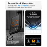 Spigen iPhone 17 Pro Max/iPhone 18 Pro Max Kuori Ultra Hybrid MagFit Frost Black Oranssi