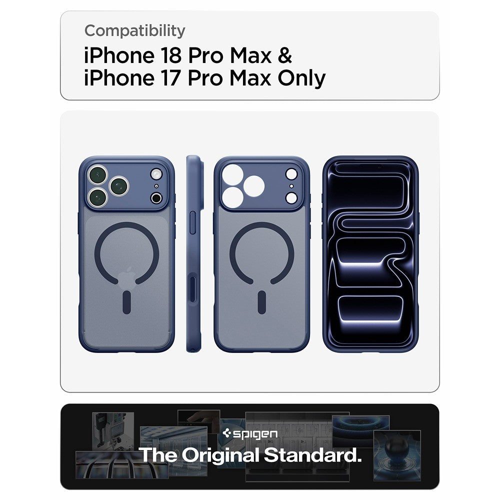 Spigen iPhone 17 Pro Max/iPhone 18 Pro Max Kuori Ultra Hybrid MagFit Frost Deep Blue