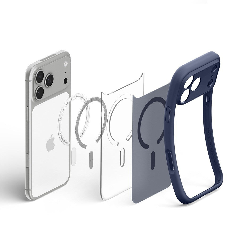 Spigen iPhone 17 Pro Max/iPhone 18 Pro Max Kuori Ultra Hybrid MagFit Frost Deep Blue