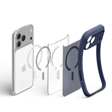 Spigen iPhone 17 Pro Max/iPhone 18 Pro Max Kuori Ultra Hybrid MagFit Frost Deep Blue