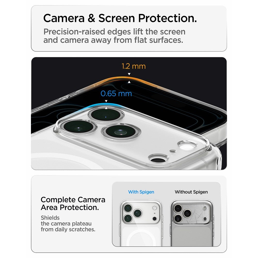 Spigen iPhone 17 Pro Max/iPhone 18 Pro Max Kuori Ultra Hybrid MagFit Frost White