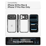 Spigen iPhone 17 Pro Max/iPhone 18 Pro Max Kuori Ultra Hybrid Matte Black