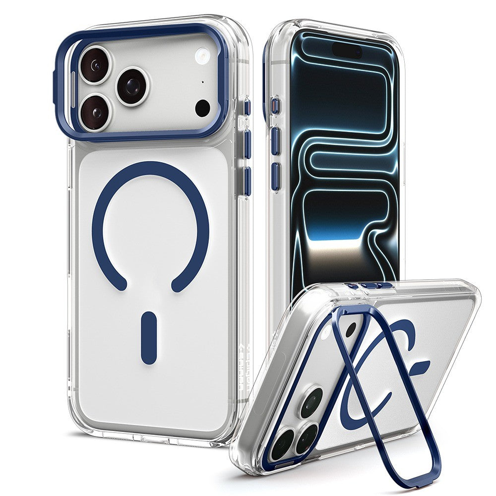 Spigen iPhone 17 Pro Max/iPhone 18 Pro Max Kuori Ultra Hybrid Optik S MagFit Clear Deep Blue