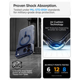 Spigen iPhone 17 Pro Max/iPhone 18 Pro Max Kuori Ultra Hybrid Optik S MagFit Clear Deep Blue