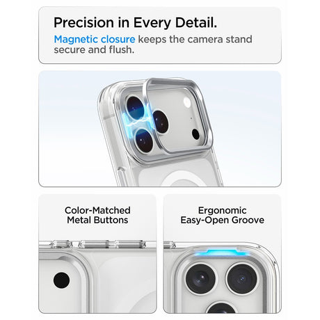 Spigen iPhone 17 Pro Max/iPhone 18 Pro Max Kuori Ultra Hybrid Optik S MagFit Clear Hopea