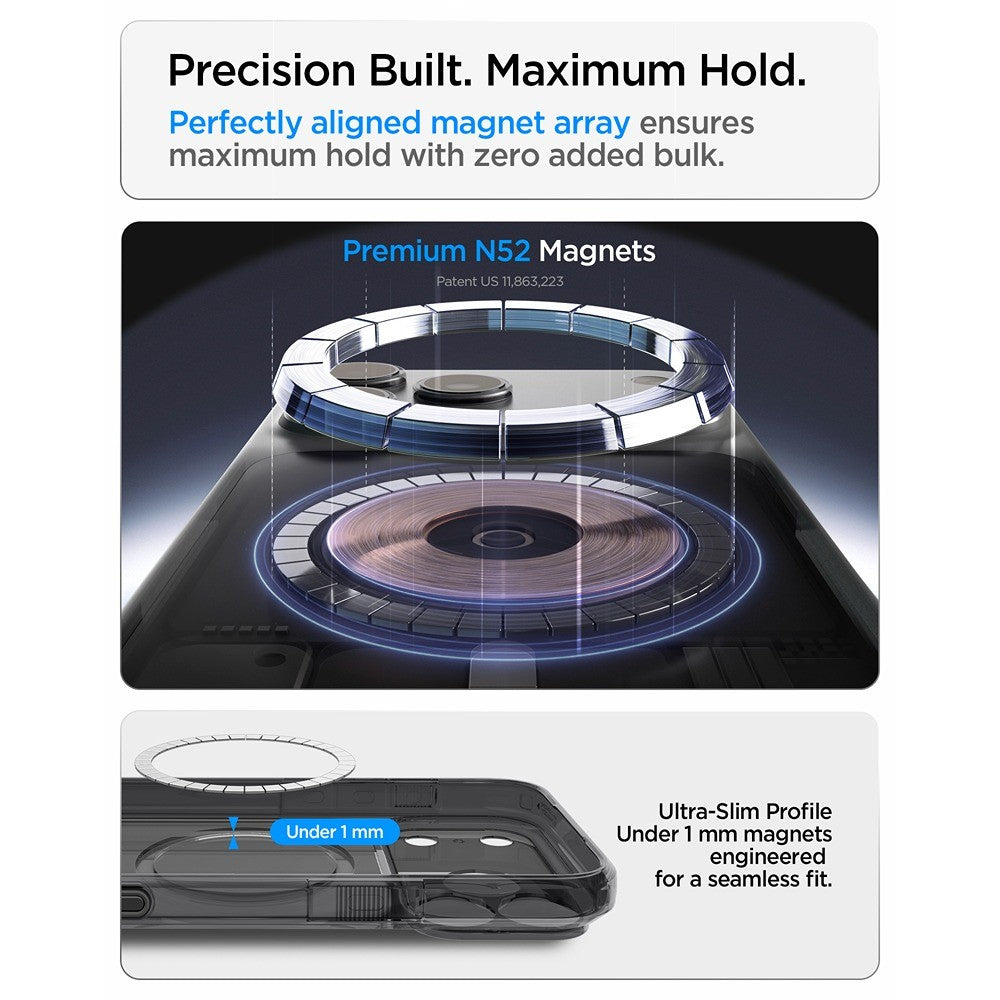 Spigen iPhone 17 Pro Max/iPhone 18 Pro Max Kuori Ultra Hybrid T MagFit Matte Black