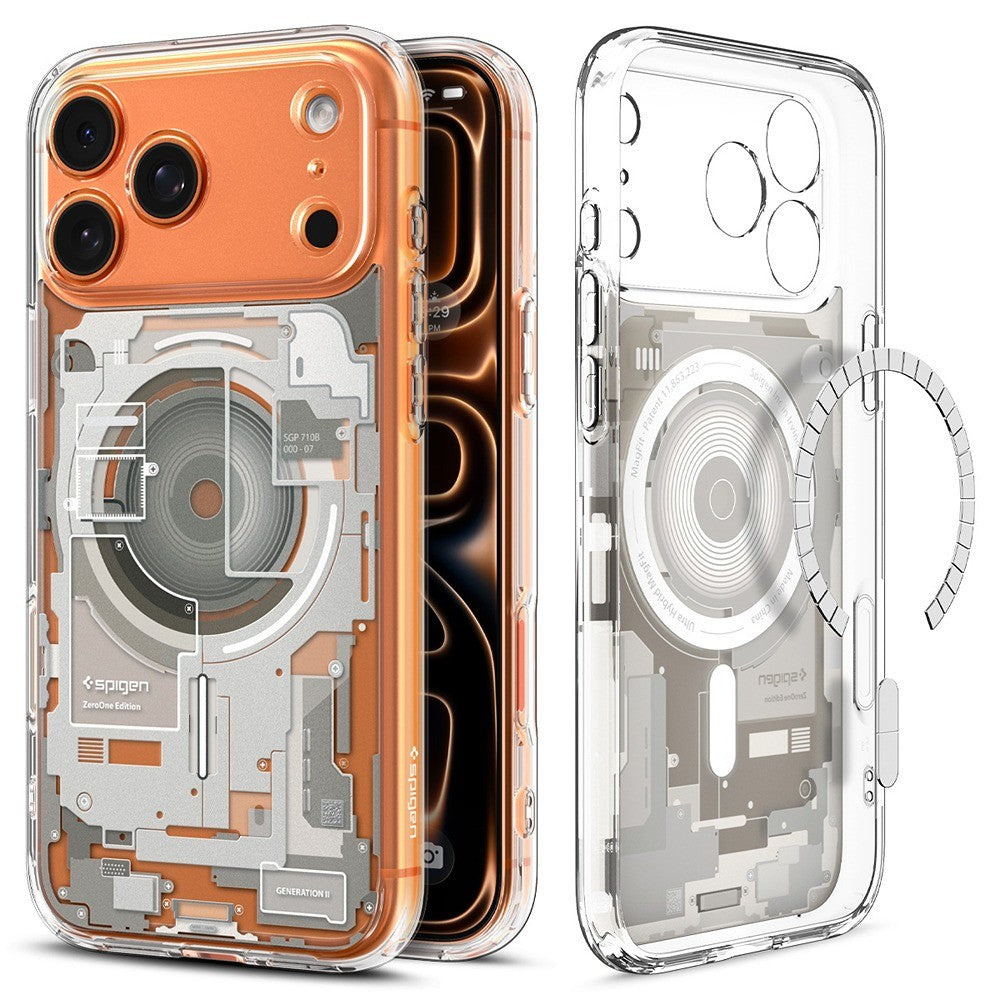 Spigen iPhone 17 Pro Max/iPhone 18 Pro Max Kuori Ultra Hybrid Zero One MagFit Natural Titaani
