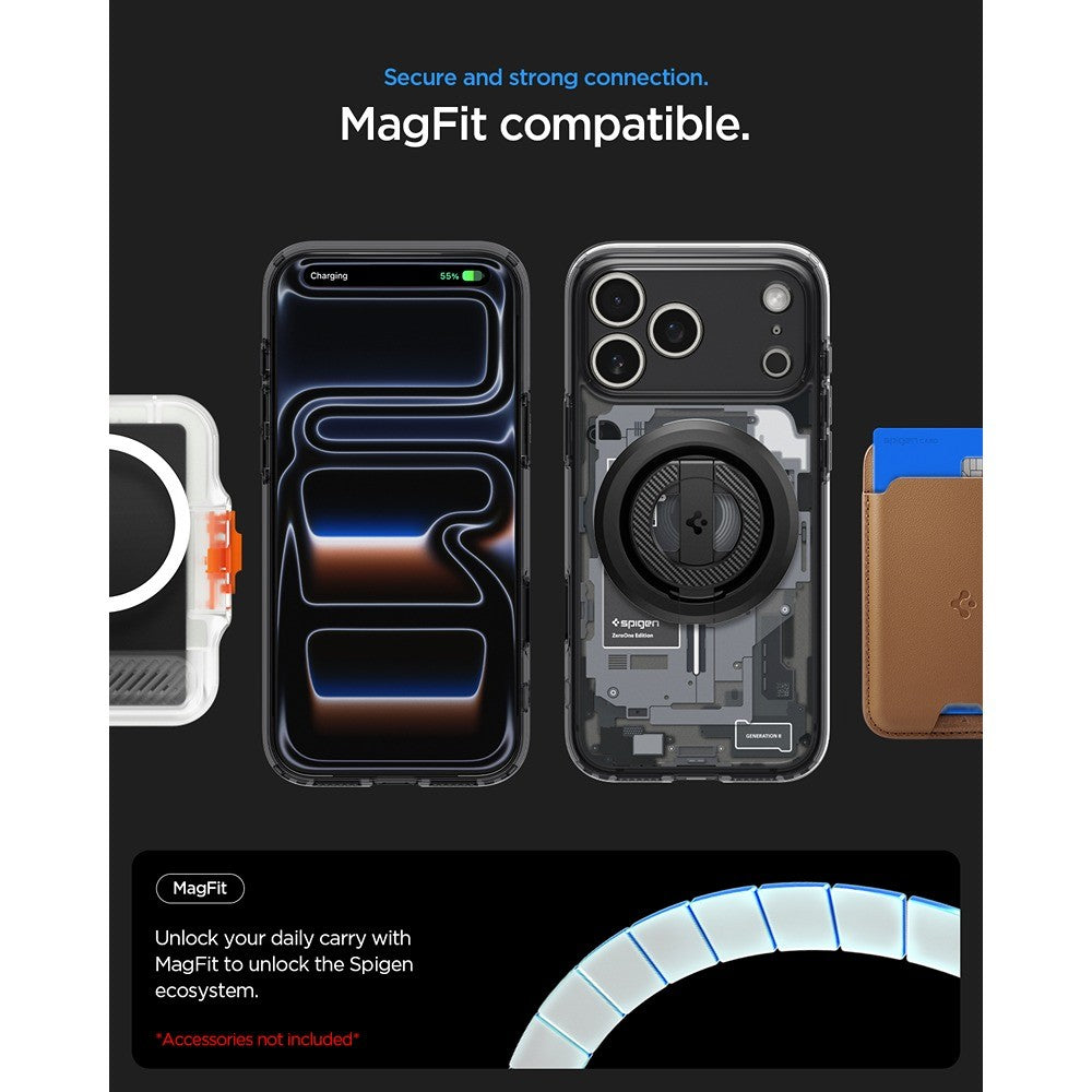 Spigen iPhone 17 Pro Max/iPhone 18 Pro Max Kuori Ultra Hybrid Zero One MagFit Musta