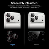 Spigen iPhone 18 Pro/18 Pro Max Kameran linssinsuojus Glas.tR EZ Fit Optik Pro 2-pack Tumma kirsikka