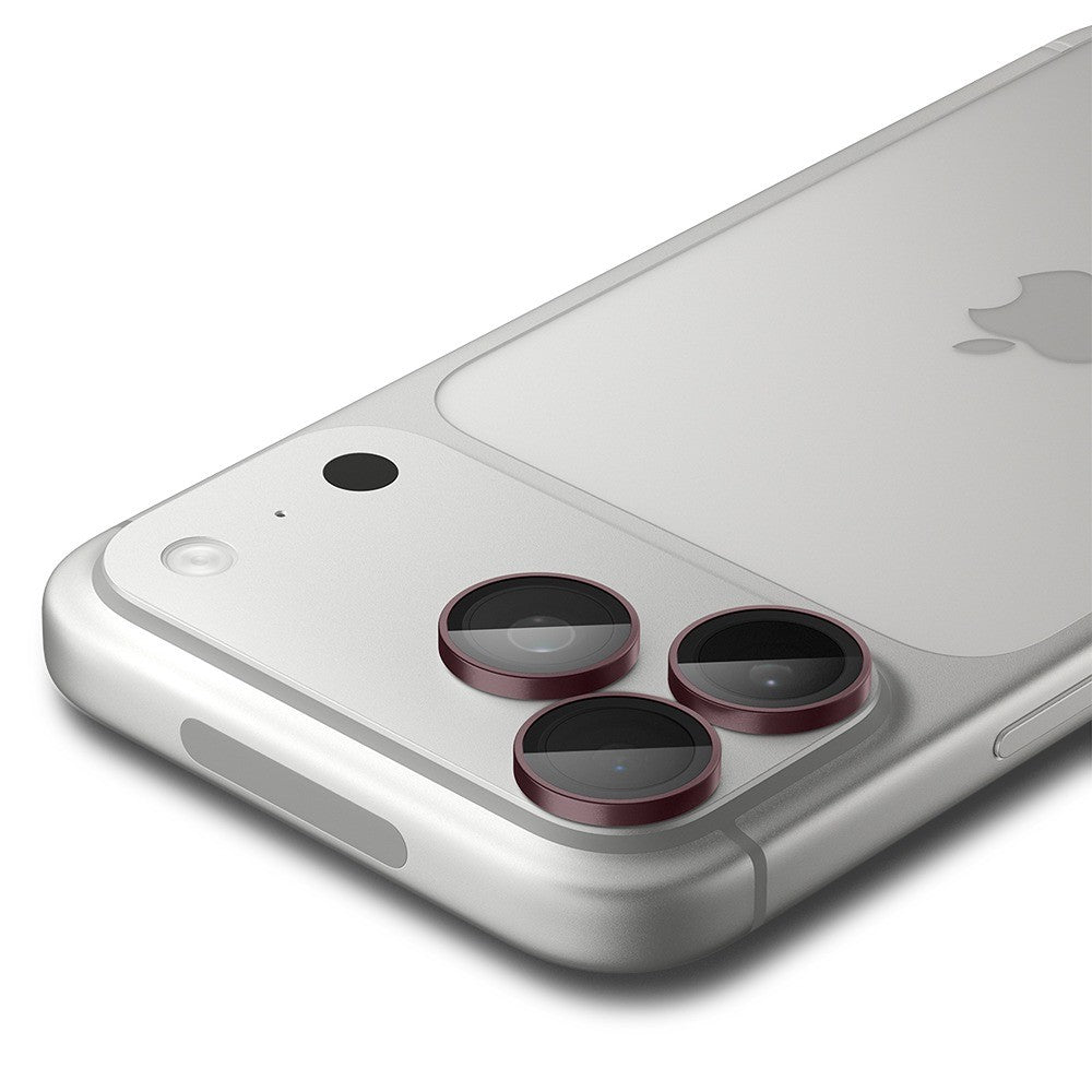 Spigen iPhone 18 Pro/18 Pro Max Kameran linssinsuojus Glas.tR EZ Fit Optik Pro 2-pack Tumma kirsikka