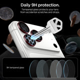 Spigen iPhone 18 Pro/18 Pro Max Kameran linssinsuojus Glas.tR EZ Fit Optik Pro 2-pack Tumma kirsikka