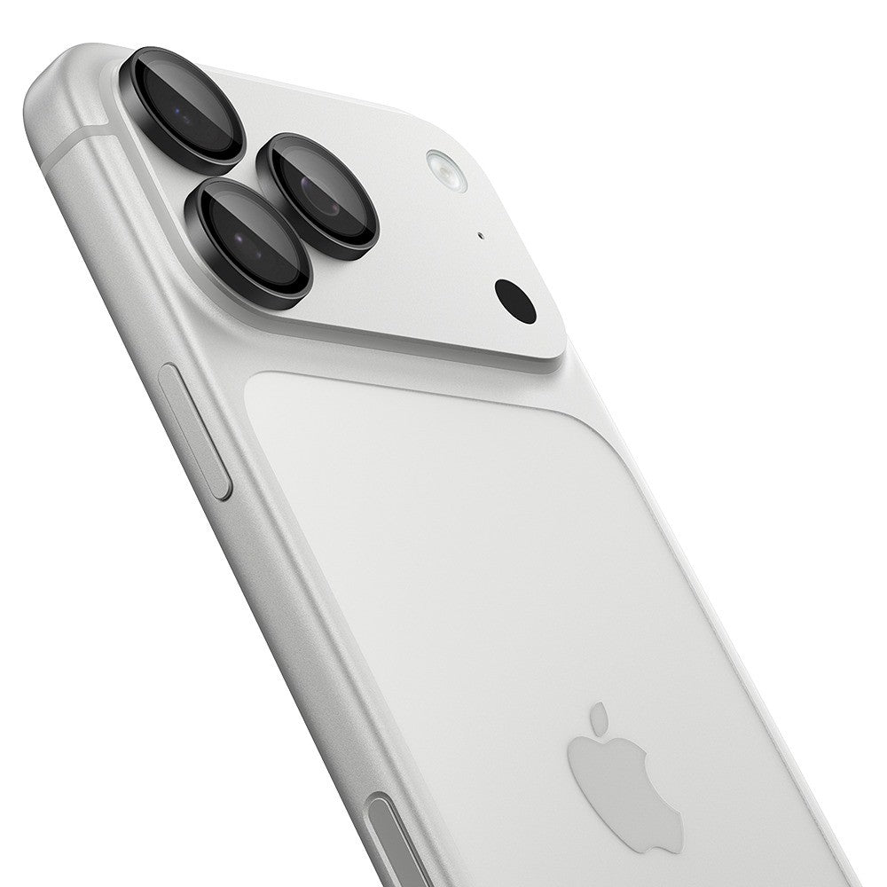 Spigen iPhone 18 Pro/18 Pro Max Kameran linssinsuojus Glas.tR EZ Fit Optik Pro 2-pack Tummanharmaa