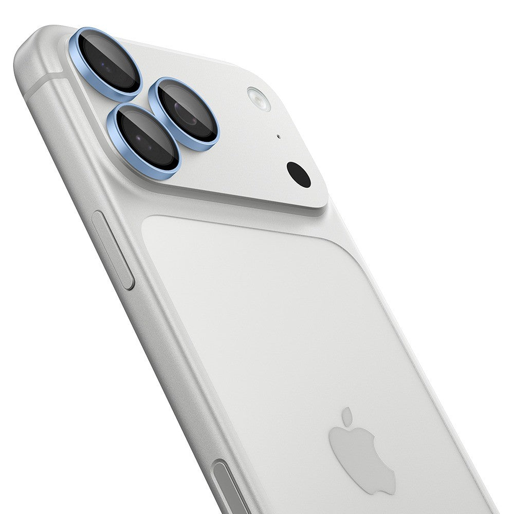 Spigen iPhone 18 Pro/18 Pro Max Kameran linssinsuojus Glas.tR EZ Fit Optik Pro 2-pack Vaaleansininen