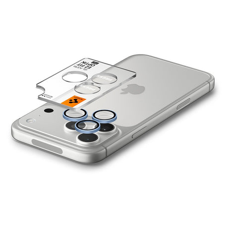 Spigen iPhone 18 Pro/18 Pro Max Kameran linssinsuojus Glas.tR EZ Fit Optik Pro 2-pack Vaaleansininen