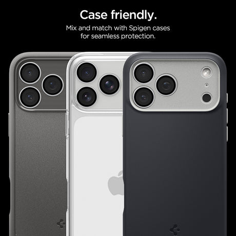 Spigen iPhone 18 Pro/18 Pro Max Kameran linssinsuojus Glas.tR EZ Fit Optik Pro 2-pack Hopea