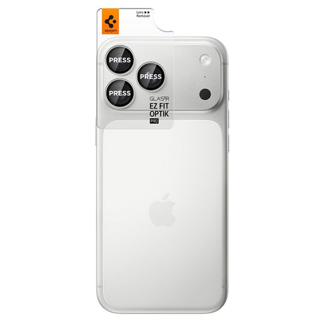 Spigen iPhone 18 Pro/18 Pro Max Kameran linssinsuojus Glas.tR EZ Fit Optik Pro 2-pack Hopea
