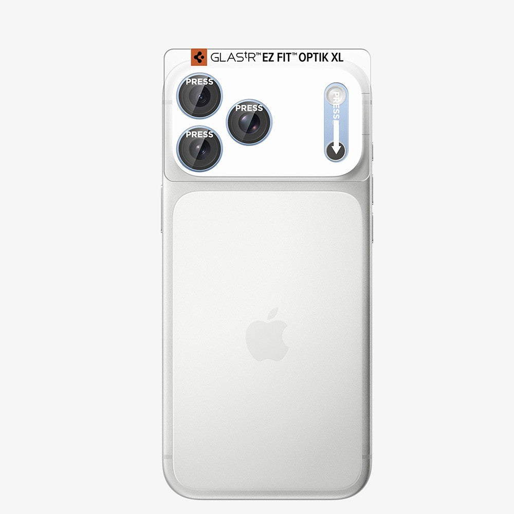 Spigen iPhone 18 Pro Kameran linssinsuojus Glas.tR EZ Fit Optik Pro XL vaaleansininen
