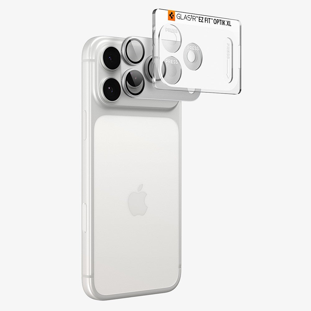 Spigen iPhone 18 Pro Kameran linssinsuojus Glas.tR EZ Fit Optik Pro XL Hopea