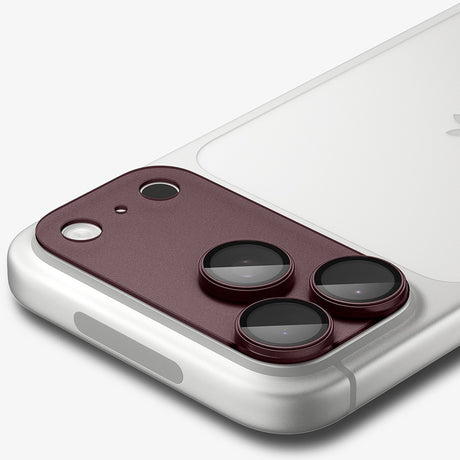 Spigen iPhone 18 Pro Max Kameran linssinsuojus Glas.tR EZ Fit Optik Pro XL Tumma kirsikka