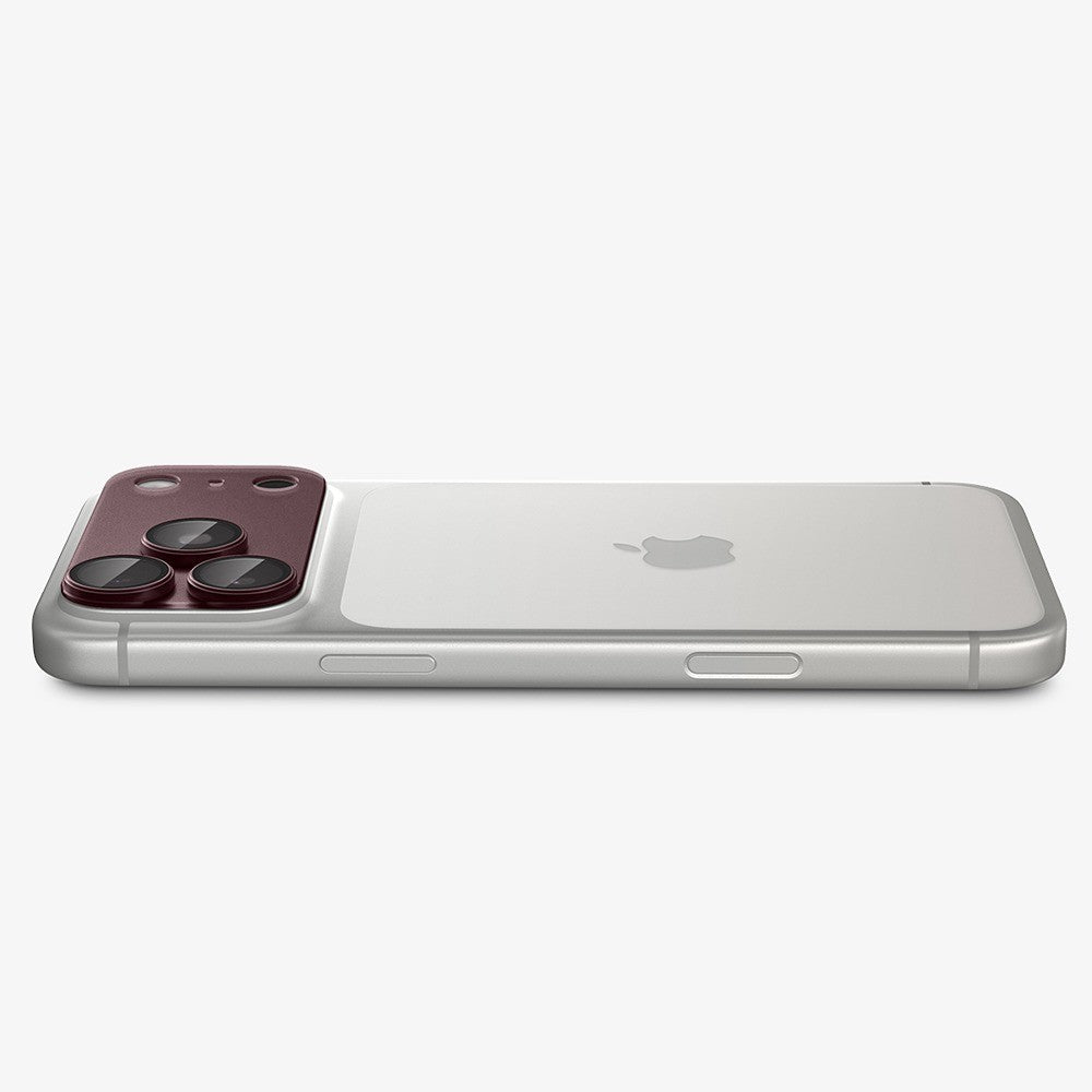 Spigen iPhone 18 Pro Max Kameran linssinsuojus Glas.tR EZ Fit Optik Pro XL Tumma kirsikka
