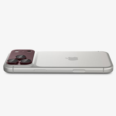 Spigen iPhone 18 Pro Max Kameran linssinsuojus Glas.tR EZ Fit Optik Pro XL Tumma kirsikka