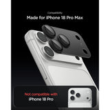 Spigen iPhone 18 Pro Max Kameran linssinsuojus Glas.tR EZ Fit Optik Pro XL Tummanharmaa