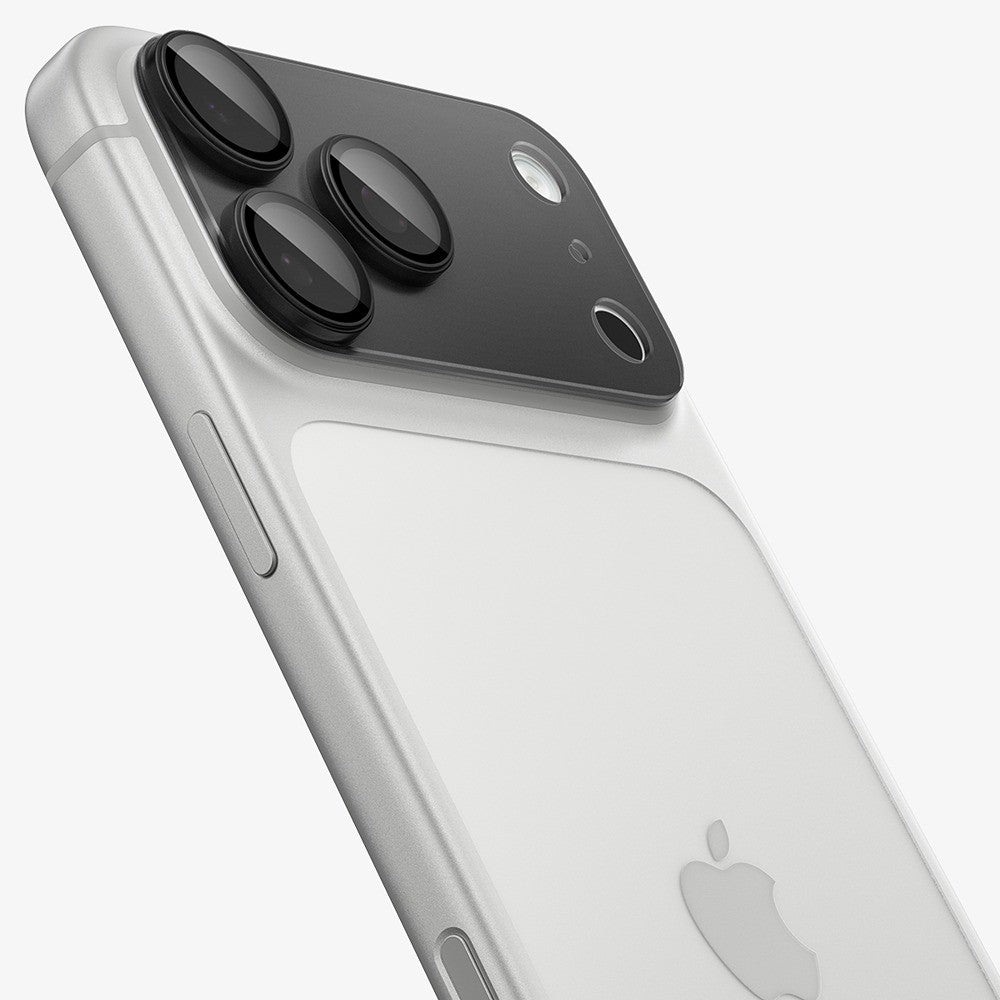 Spigen iPhone 18 Pro Max Kameran linssinsuojus Glas.tR EZ Fit Optik Pro XL Tummanharmaa