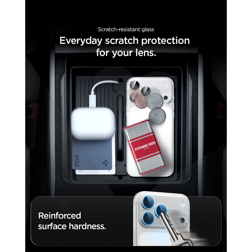 Spigen iPhone 18 Pro Max Kameran linssinsuojus Glas.tR EZ Fit Optik Pro XL Hopea