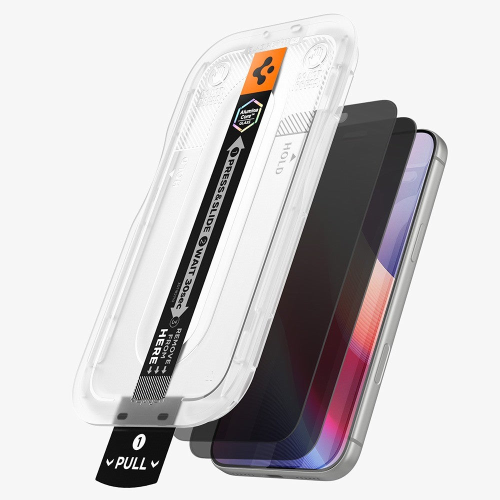 Spigen iPhone 18 Pro Max Näytönsuoja Glas.tR EZ Fit Pro Privacy