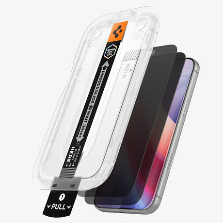 Spigen iPhone 18 Pro Max Näytönsuoja Glas.tR EZ Fit Pro Privacy 2-pack