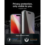 Spigen iPhone 18 Pro Näytönsuoja Glas.tR EZ Fit Pro Privacy 2-pack