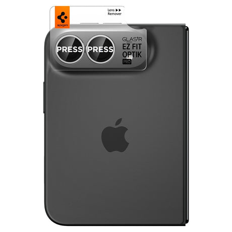 Spigen iPhone Duo Kameran linssinsuojus Glas.tR EZ Fit Optik Pro 2-pack Valkoinen