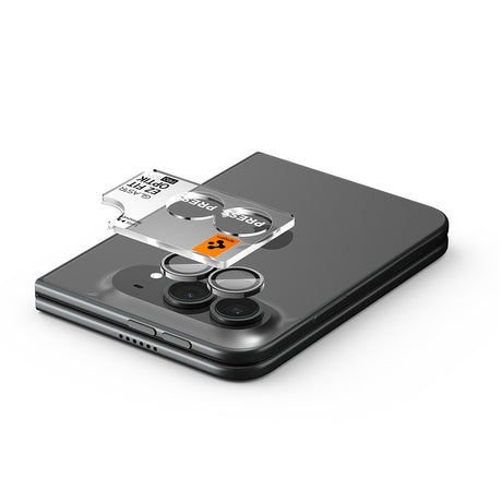 Spigen iPhone Duo Kameran linssinsuojus Glas.tR EZ Fit Optik Pro 2-pack Valkoinen
