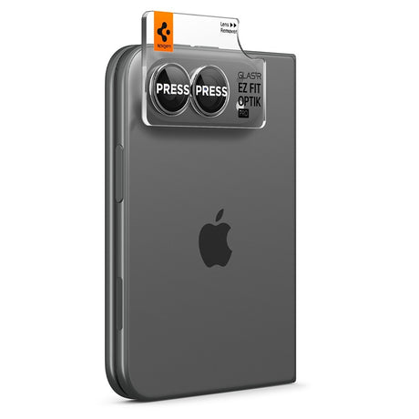 Spigen iPhone Duo Kameran linssinsuojus Glas.tR EZ Fit Optik Pro 2-pack Valkoinen