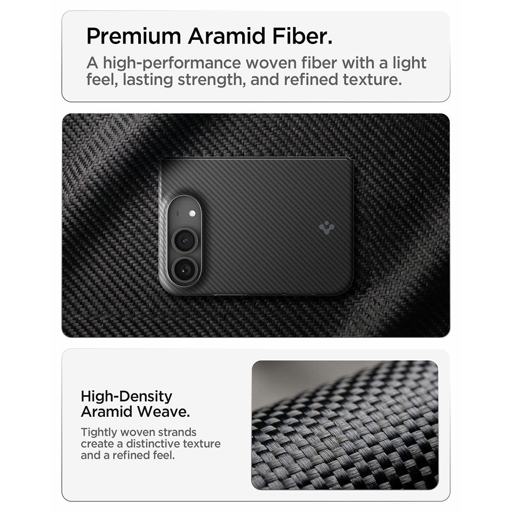 Spigen iPhone Duo Kuori Air Skin Aramid MagFit Musta