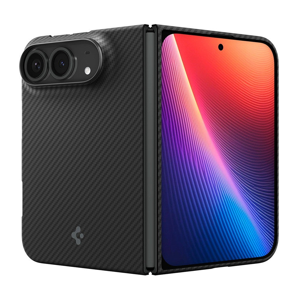 Spigen iPhone Duo Kuori Air Skin Aramid MagFit Musta