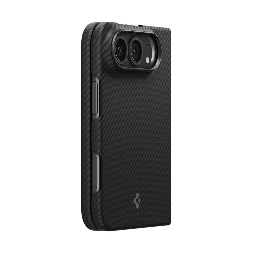 Spigen iPhone Duo Kuori Air Skin Aramid MagFit Musta