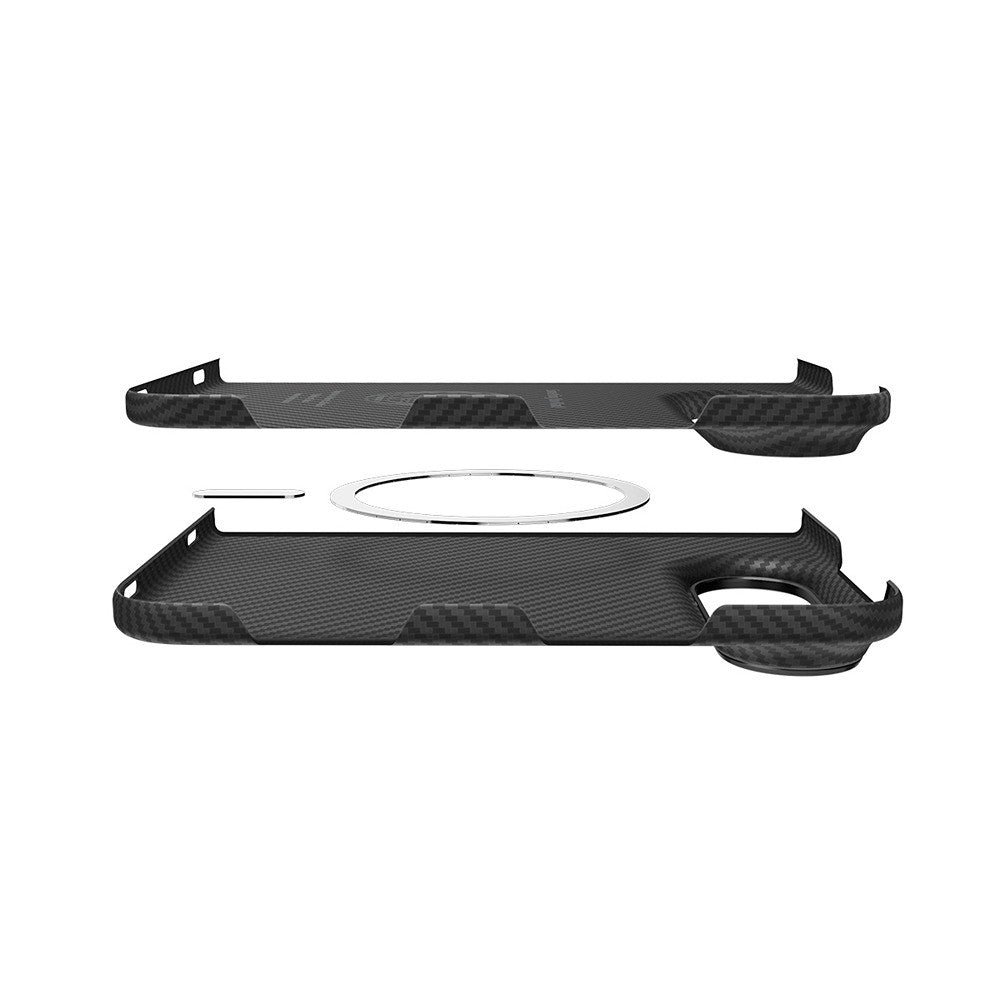 Spigen iPhone Duo Kuori Air Skin Aramid MagFit Musta
