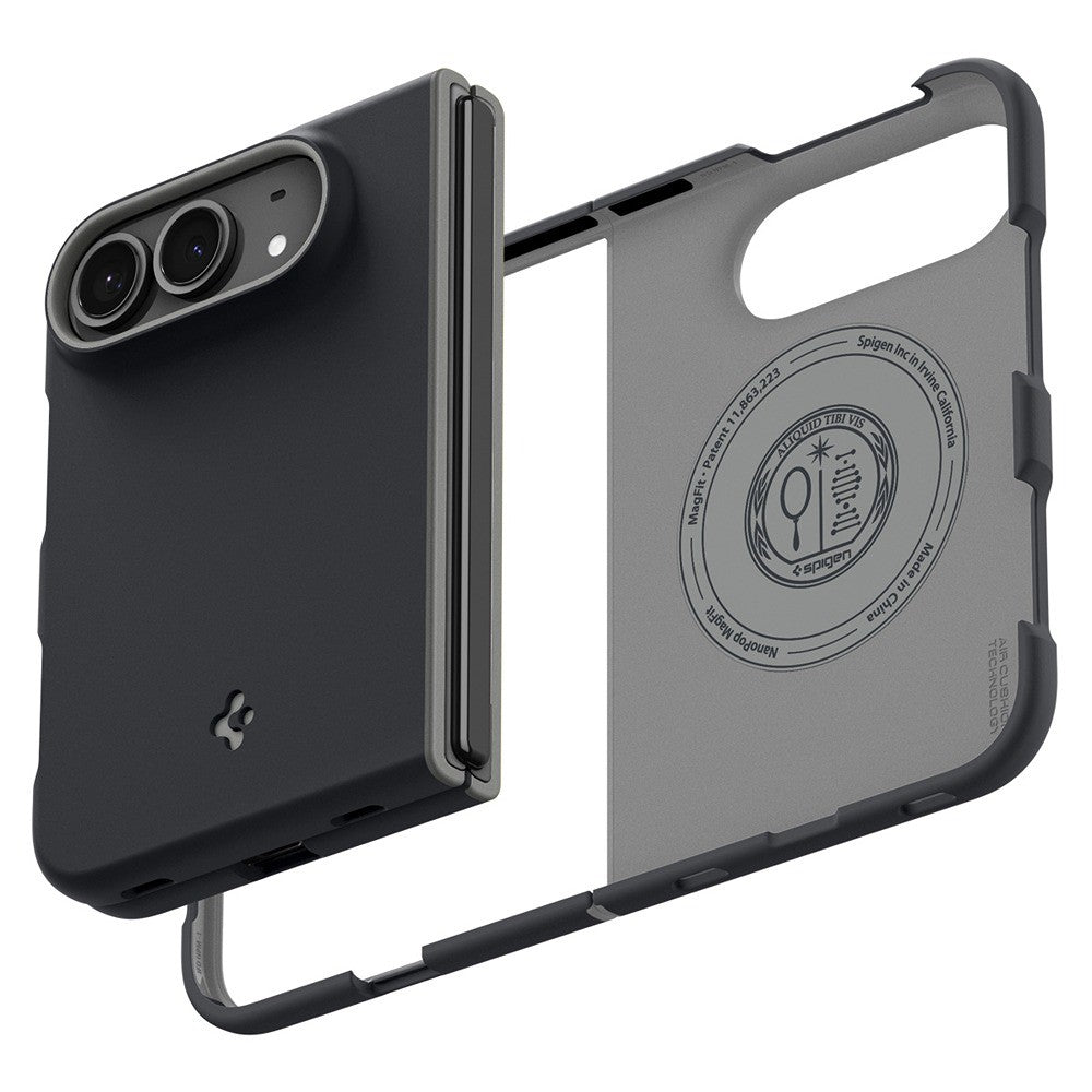 Spigen iPhone Duo Kuori Nano Pop MagFit Musta seesami
