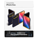 Spigen iPhone Duo Kuori Nano Pop MagFit Mustikkansininen laivastonsininen