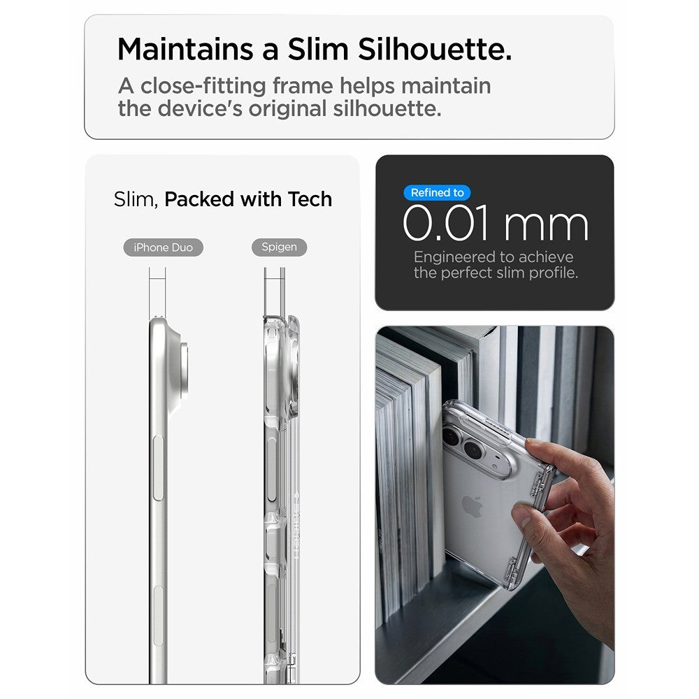 Spigen iPhone Duo Kuori Ultra Hybrid Pro Crystal Clear