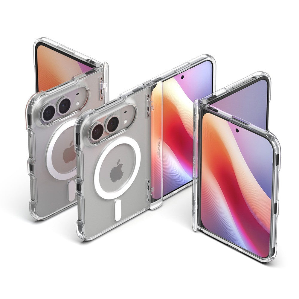 Spigen iPhone Duo Kuori Ultra Hybrid Pro MagFit Kirkkaanvalkoinen