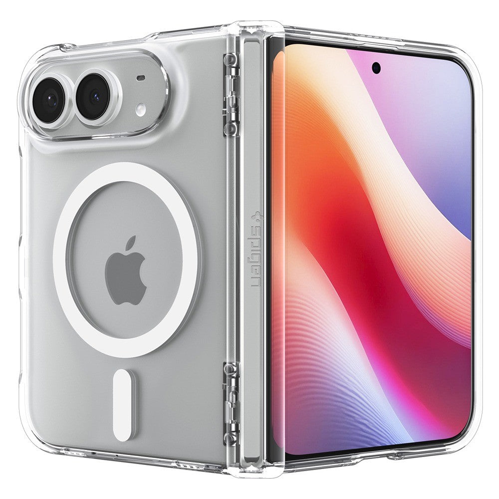 Spigen iPhone Duo Kuori Ultra Hybrid Pro MagFit Kirkkaanvalkoinen