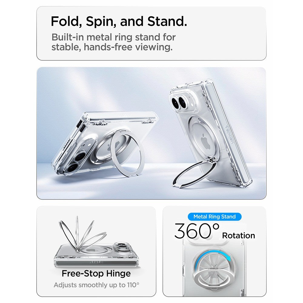Spigen iPhone Duo Kuori Ultra Hybrid Pro S MagFit Clear White
