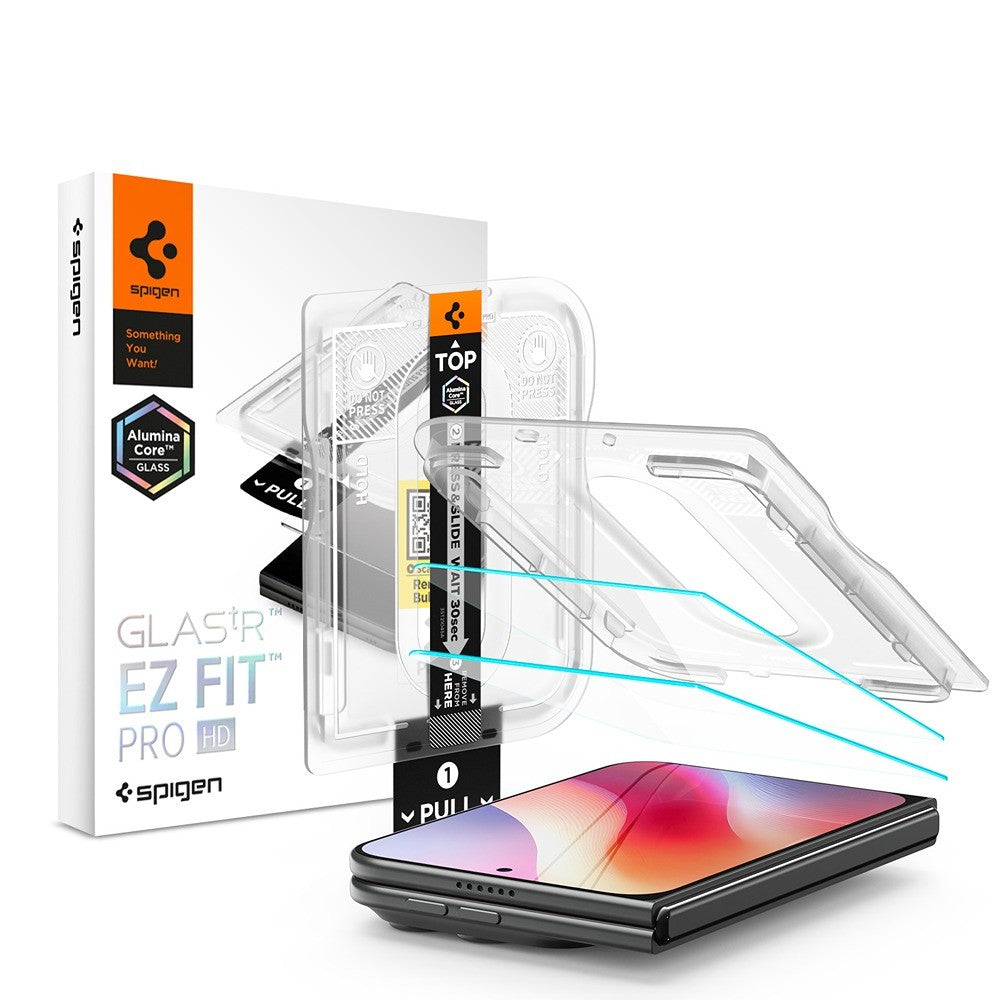 Spigen iPhone Duo Näytönsuoja Glas.tR EZ Fit Pro 2-pack