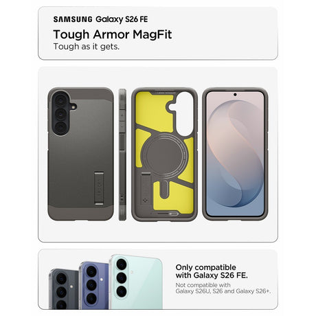 Spigen Samsung Galaxy S26 FE Kuori Tough Armor MagFit Gunmetal