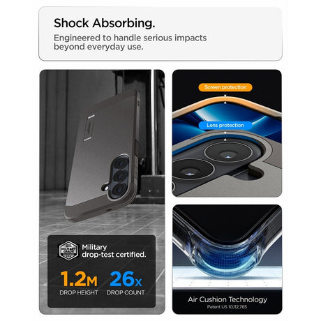 Spigen Samsung Galaxy S26 FE Kuori Tough Armor MagFit Gunmetal